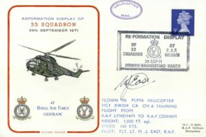 Reformation of 33 Squadron at RAF Odiham Sgd M J East