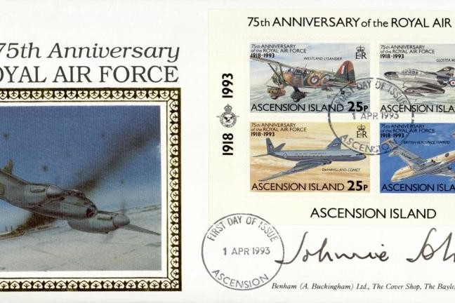 Ascension Island FDC Sgd AVM Johnnie Johnson