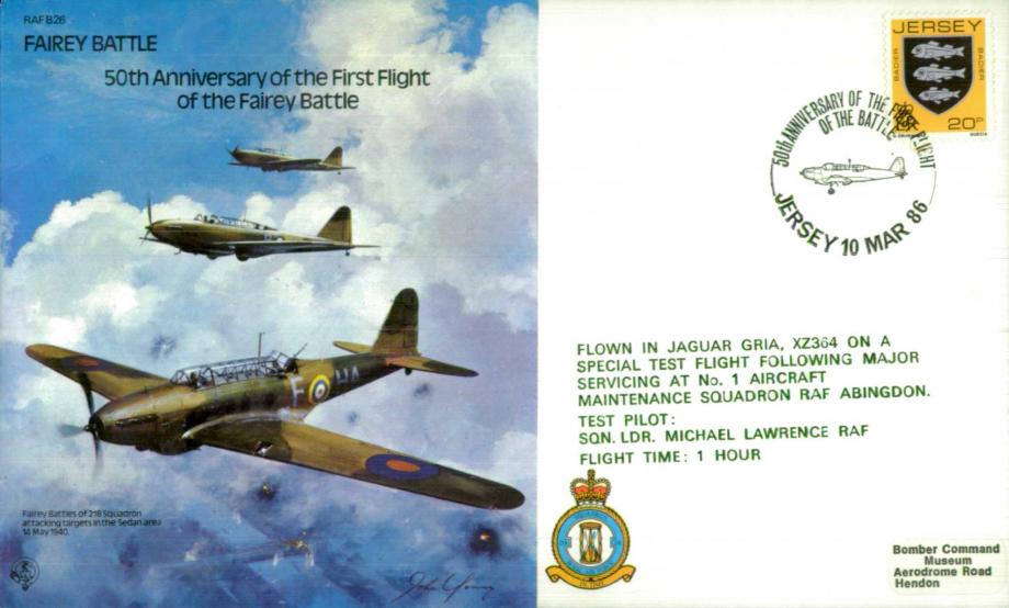 Fairey Battle cover 50th Anniversary First Flight