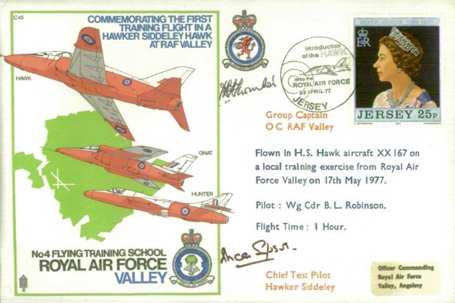 Hawker Siddeley Hawk cover Sgd Thornton and Simpson