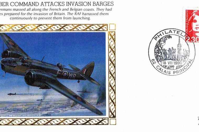Benham Silks cover. Invasion barges