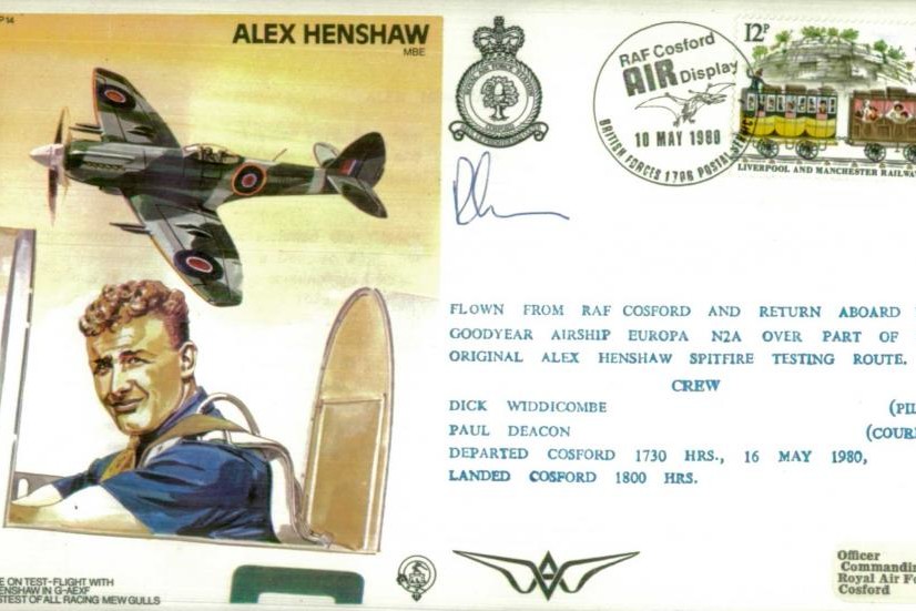 Alex Henshaw the Test Pilot cover Sgd courier