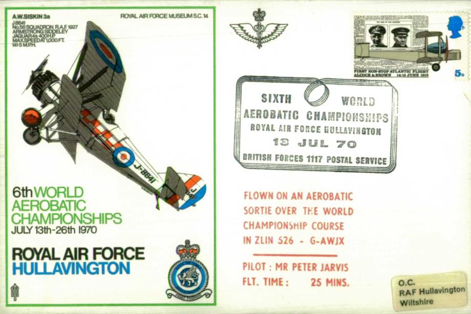 World Aerobatic Championships 1970 cover 