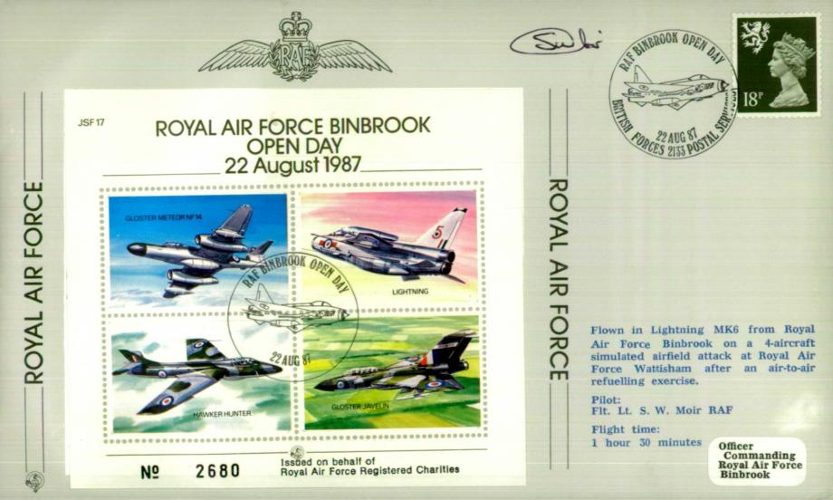 RAF Binbrook cover Sgd S W Moir