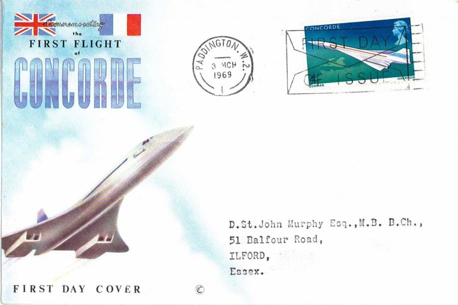 Concorde cover FDC 3.3.1969