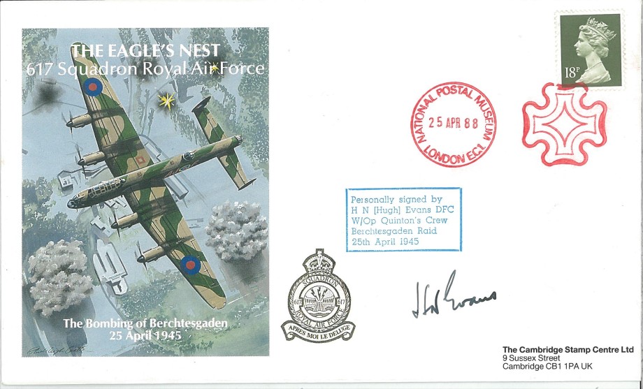 Dambusters 617 Squadron Cover Signed Hugh Evans