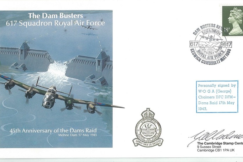 Dambusters 617 Squadron Cover Signed Gill Chalmers Dams Raid
