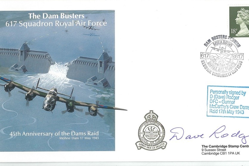 Dambusters 617 Squadron Cover Signed Dave Rodger Dams Raid
