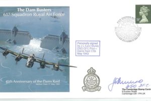 Dambusters 617 Squadron Cover Signed Les Munro Chastise