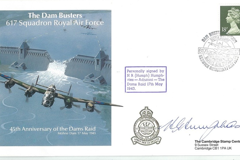 Dambusters 617 Squadron Cover Signed Adj Humphries 617 