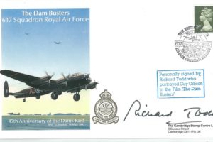 Dambusters 617 Squadron Cover Signed Actor  Richard Todd