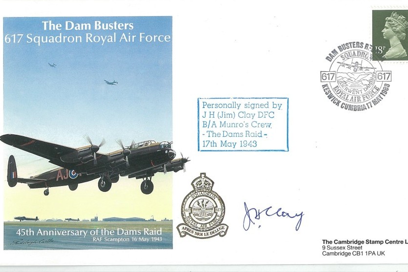 Dambusters 617 Squadron Cover Signed Jim Clay Dams Raid