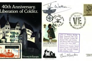Colditz Cover Signed J Walton And E Cooper