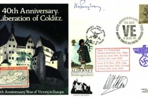 Colditz Cover Signed J Pumphrey And D Moir