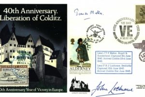 Colditz Cover Signed J Mellor And F Lochrane