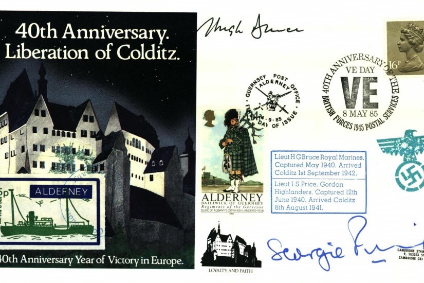 Colditz Cover Signed H G Bruce And I S Price