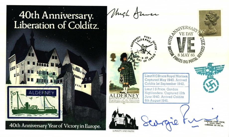 Colditz Cover Signed H G Bruce And I S Price