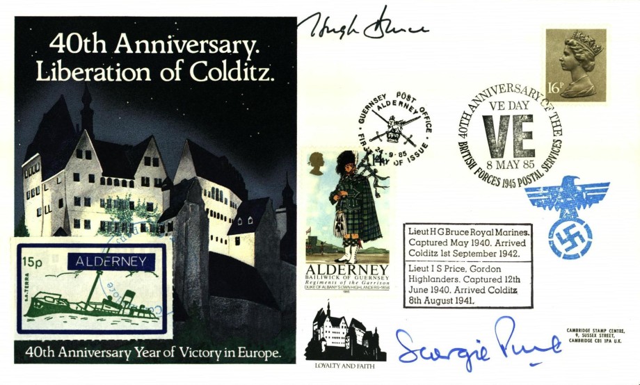 Colditz Cover Signed H G Bruce And I S Price