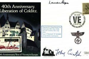 Colditz Cover Signed Lance Pope And J Giertych