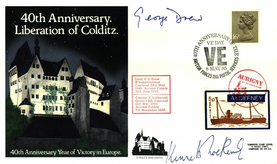 Colditz Cover Signed G S Drew And K Lockwood