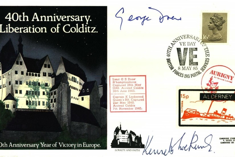 Colditz Cover Signed G S Drew And K Lockwood