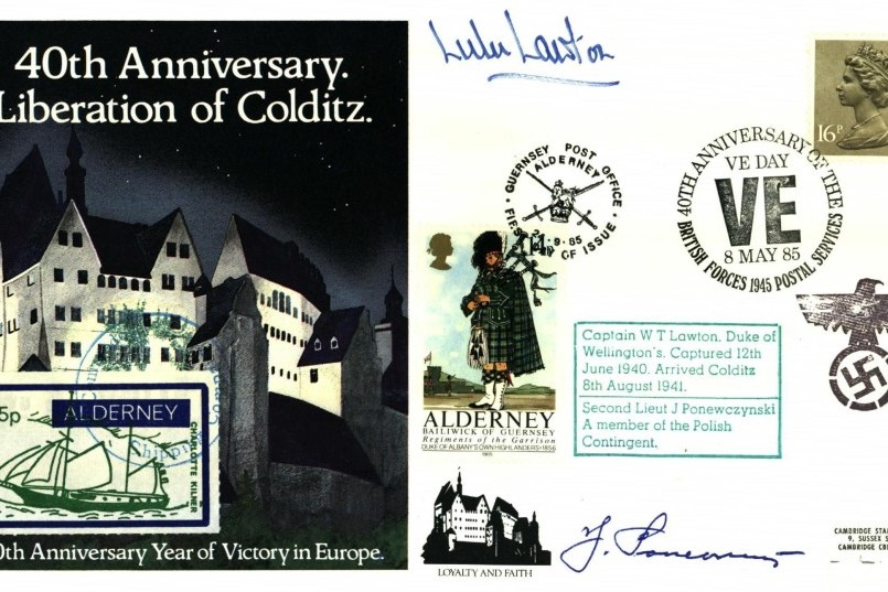 Colditz Cover Signed W Lawton And J Ponewczynski
