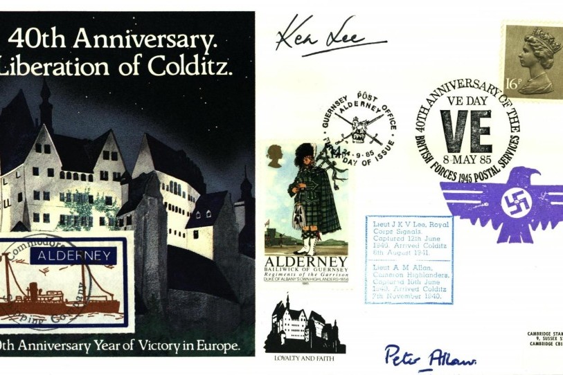 Colditz Cover Signed J Lee And A Allan