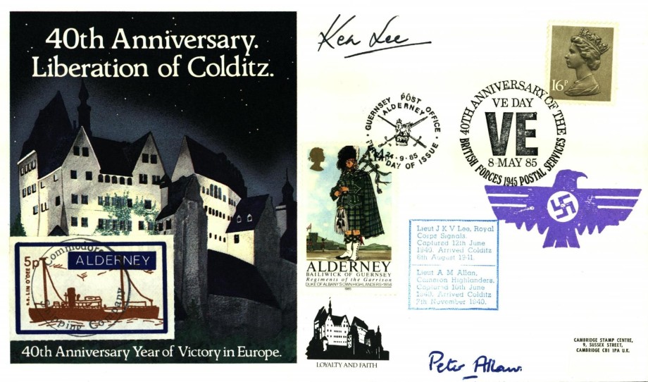 Colditz Cover Signed J Lee And A Allan
