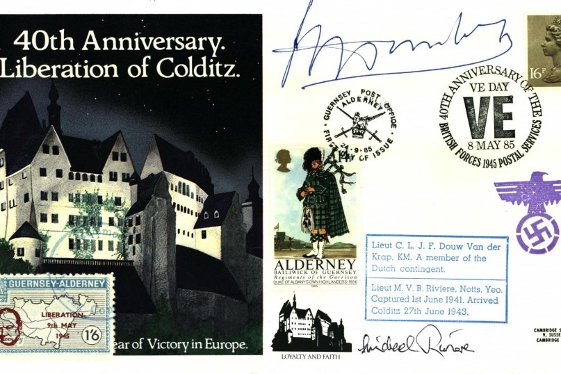 Colditz Cover Signed L Goldfinch And D Walker