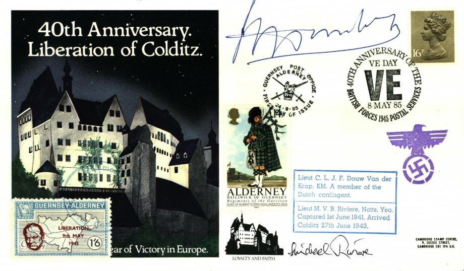 Colditz Cover Signed L Goldfinch And D Walker