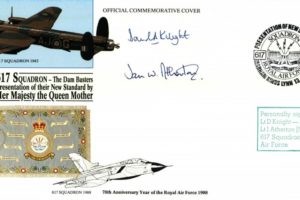 Dambusters 617 Squadron cover Signed Knight and Atherton