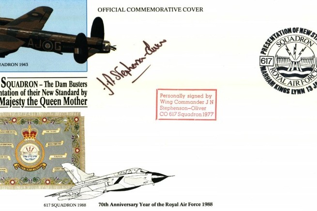 Dambusters 617 Squadron cover Signed Stephenson-Oliver
