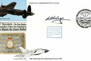 Dambusters 617 Squadron cover Signed C A Vasey CO 1969