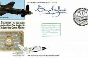 Dambusters 617 Squadron cover Signed D Heywood CO 1965