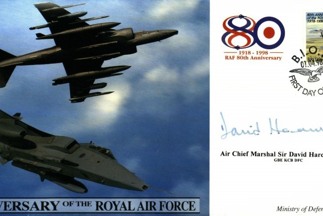 80th Anniversary of the RAF cover Sgd Harcourt-Smith