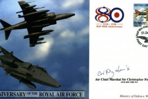 80th Anniversary of the RAF cover Sgd Foxley-Norris BoB