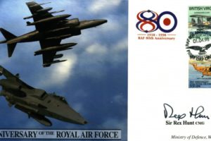 80th Anniversary of the RAF cover Sgd Sir Rex Hunt