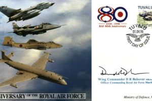 80th Anniversary of the RAF cover Sgd D R Bolsover