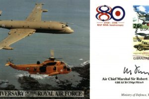 80th Anniversary of the RAF cover Sgd Freer