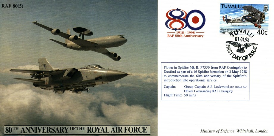 80th Anniversary of the RAF cover FDC