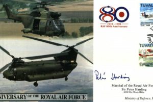 80th Anniversary Of The RAF Cover Signed Sir Peter Harding