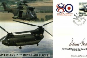 80th Anniversary Of The RAF Cover Signed Sir David Evans