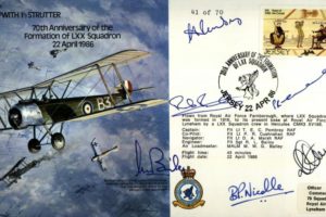 Sopwith Strutter cover Crew signed
