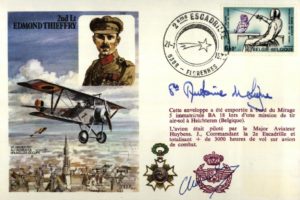 Lt Edmond Thieffry cover Sgd Prince De Ligne