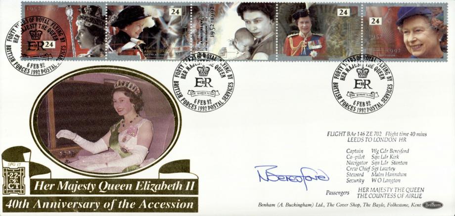 Royal Visit 40th Ann of Accession Signed Beresford