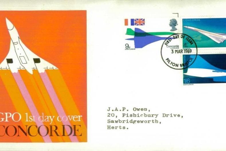 Concorde cover FDC 3.3.1969 Filton