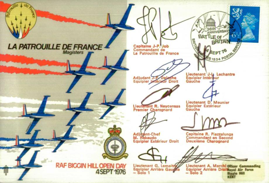 Patrouille de France Magisters cover Sgd 9 pilots