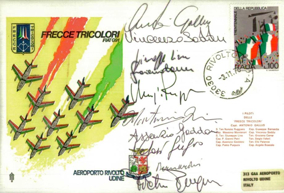 Air Displays-Frecce Tricolori  cover Sgd crew