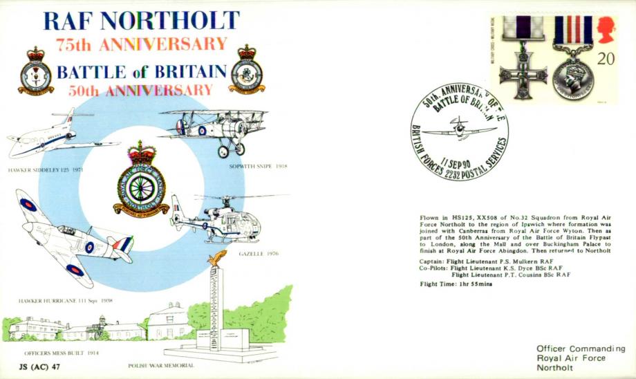 RAF Northolt 75th Anniversary cover 