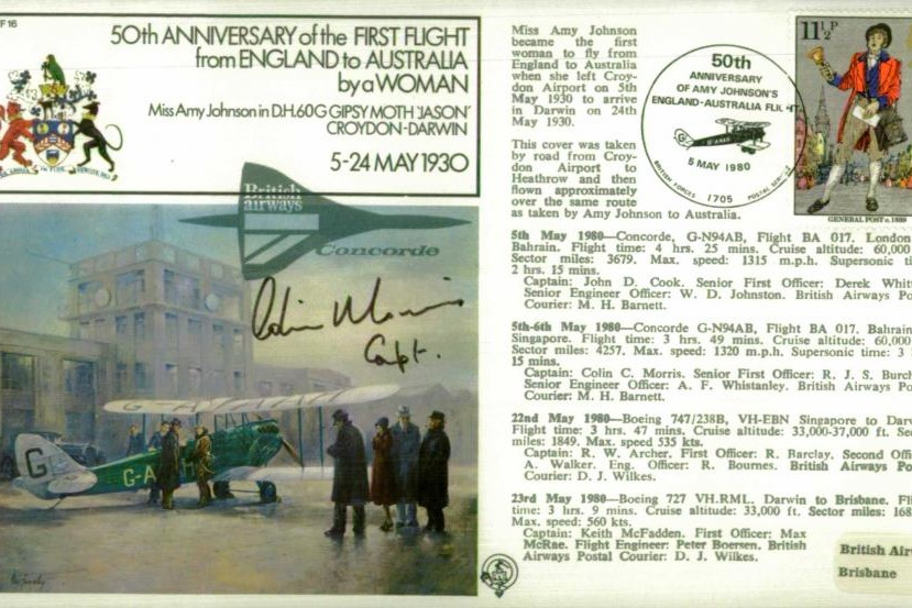 First female flight to Australia cover